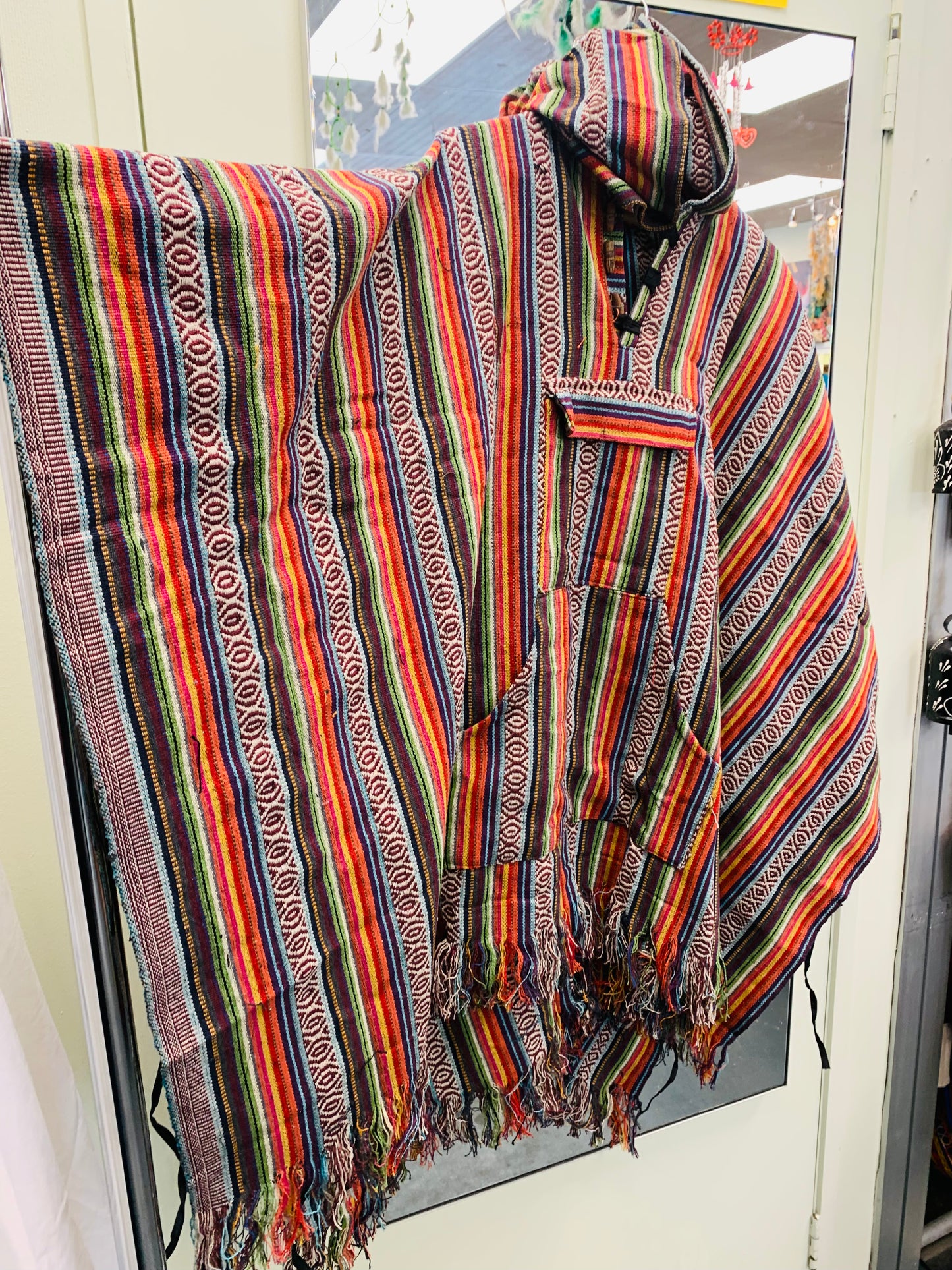 Boho handcrafted Hoodie UNISEX Gheri/ Dari poncho #665523