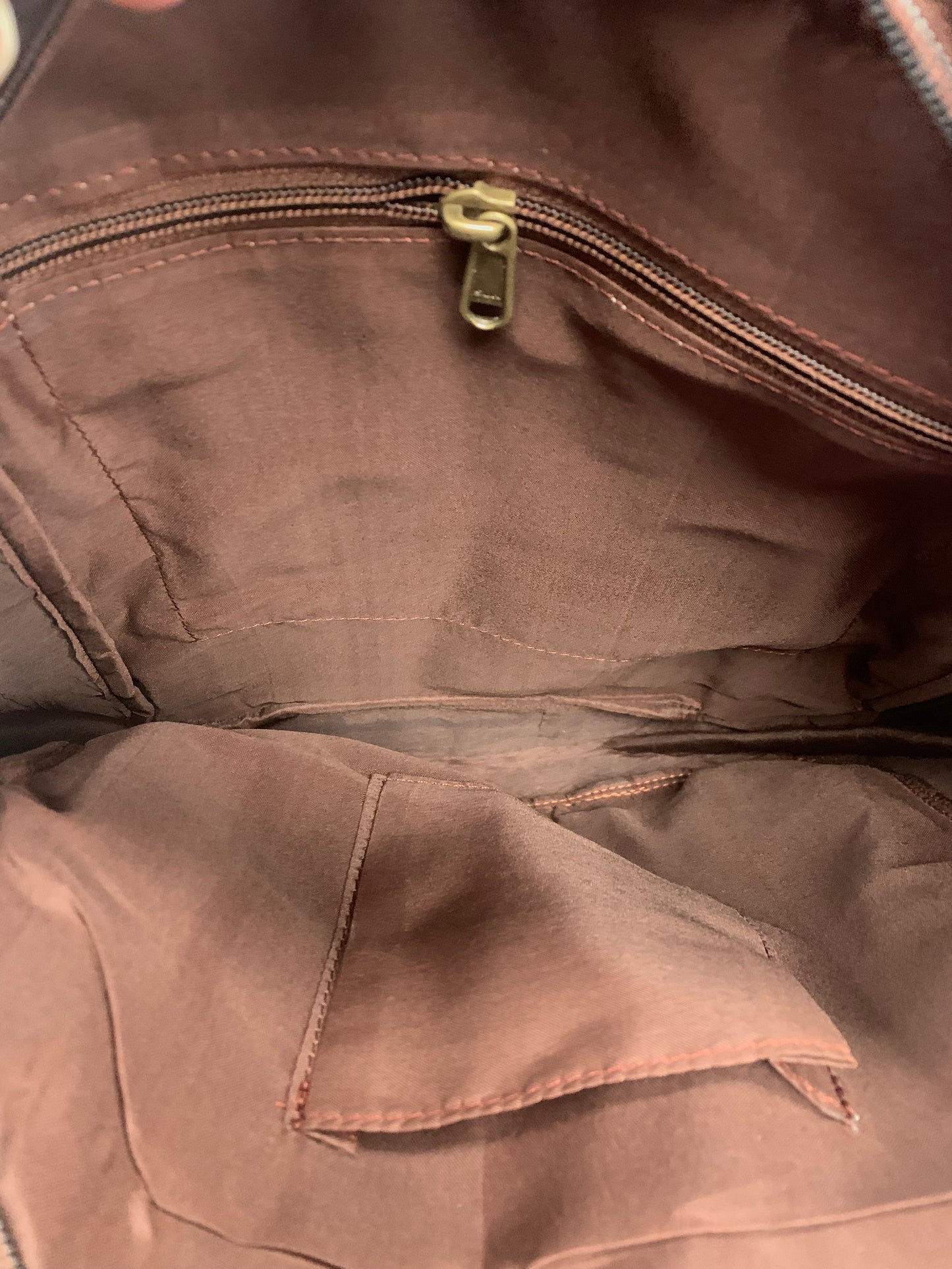 Bohemian style handcrafted Genuine Suede leather Backpack  #58880