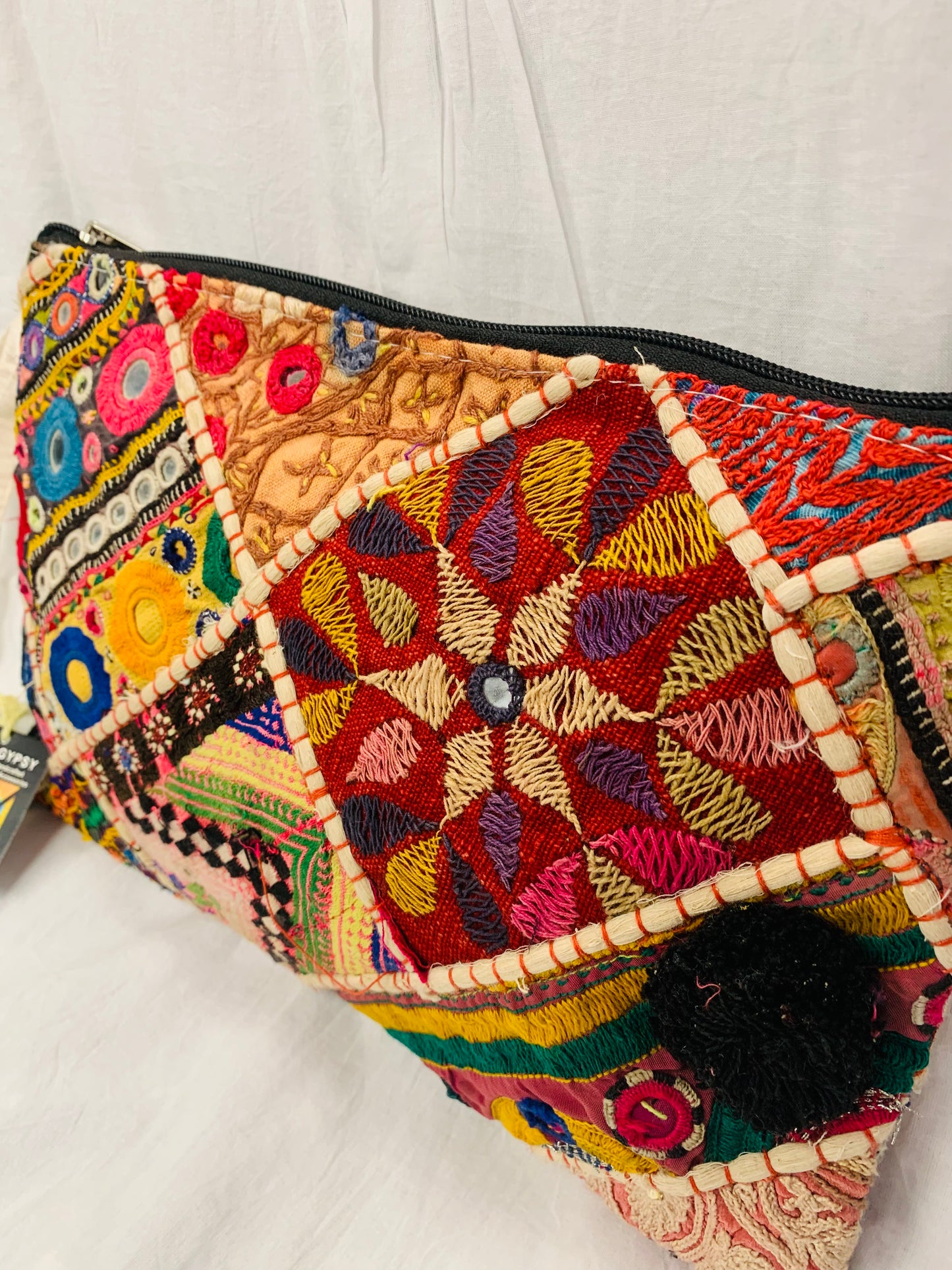 Bohemian style handcrafted Patchwork Clutch # 757847