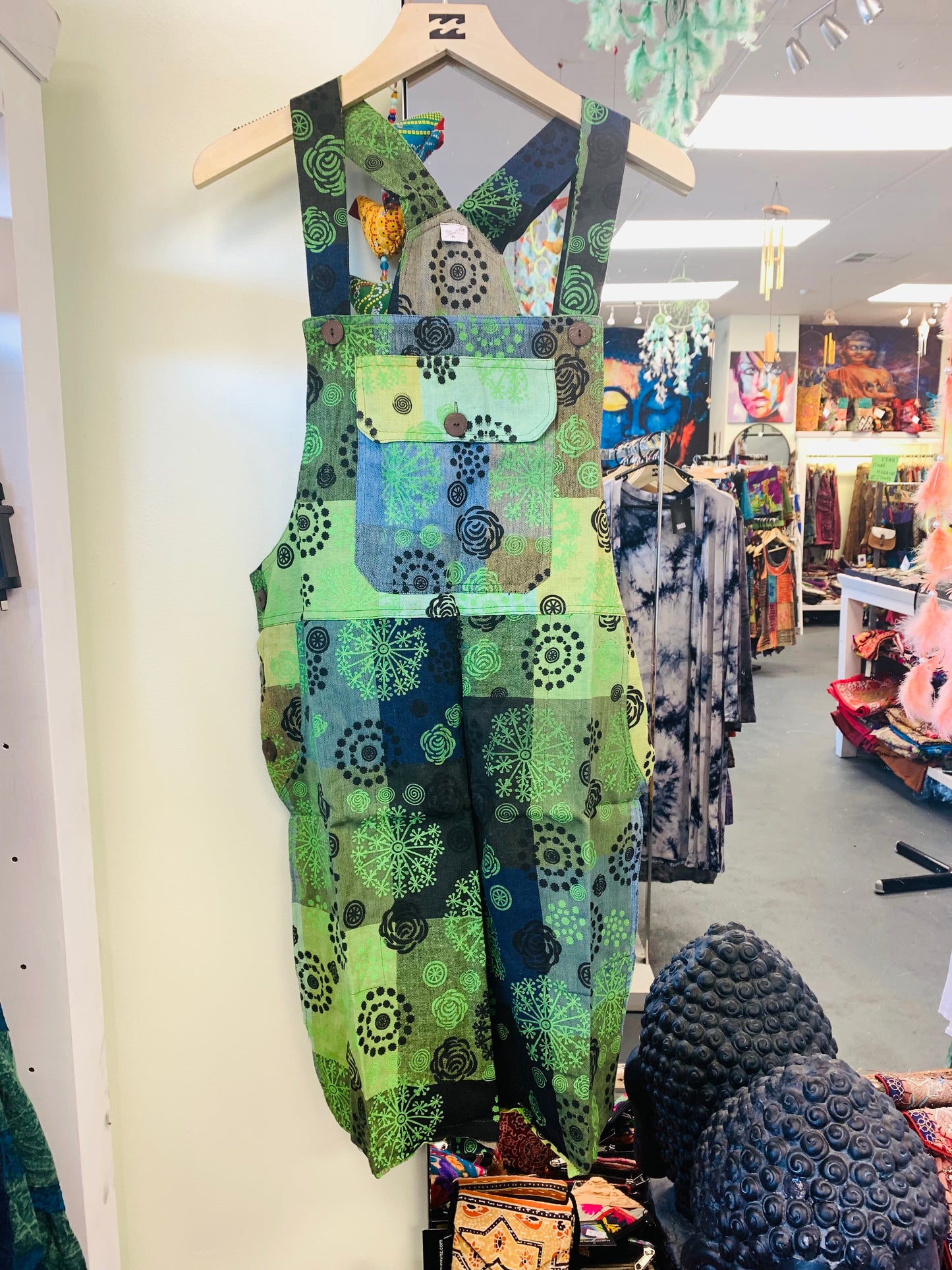 Bohemian style handcrafted Overall Shorts #4300