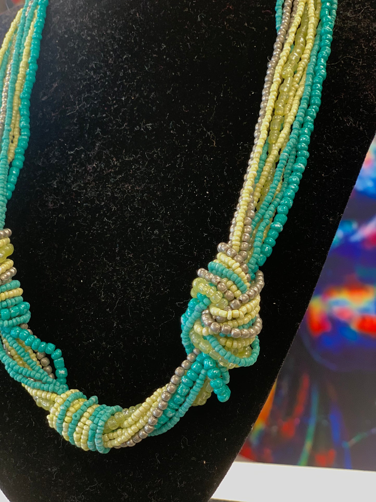 BOHEMIAN STYLE HANDCRAFTED BEADS NECKLACE #85552