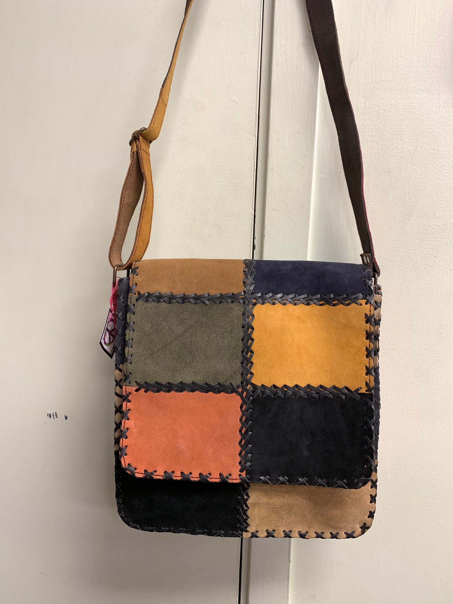 BOHO HANDCRAFTED GENUINE SUEDE LEATHER SACHET BAG #205566
