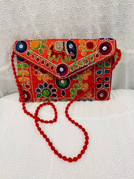 Bohemian style handcrafted Suzani Clutch #1967