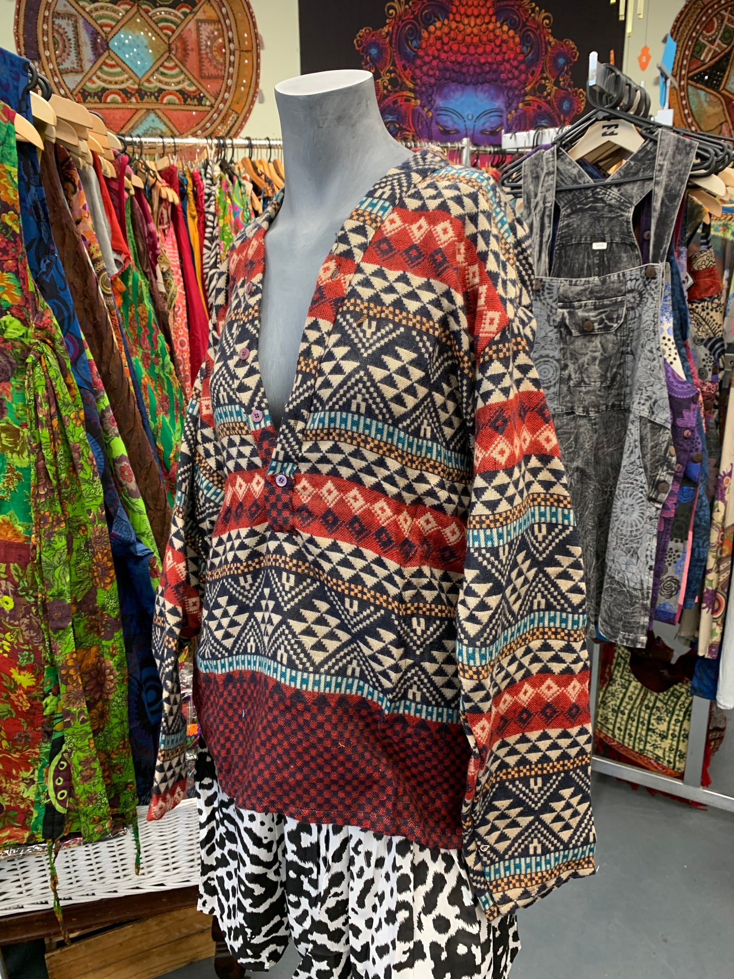 Handcrafted warm Kurta / Shirt # 75980