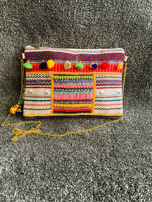 Bohemian style handcrafted Ethnic  Clutch