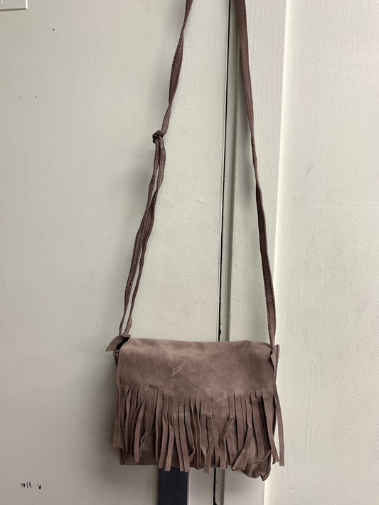 BOHEMIAN STYLE HANDCRAFTED GENUINE SUEDE LEATHER BAG #63362
