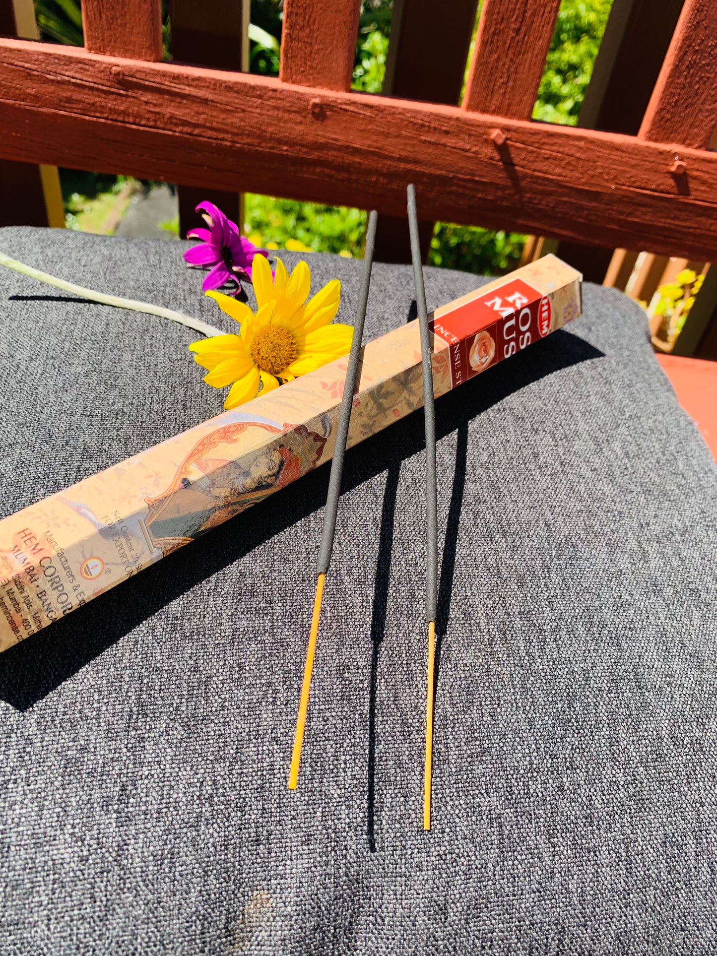 Rose Musk Bohemian style handcrafted incense sticks #0668