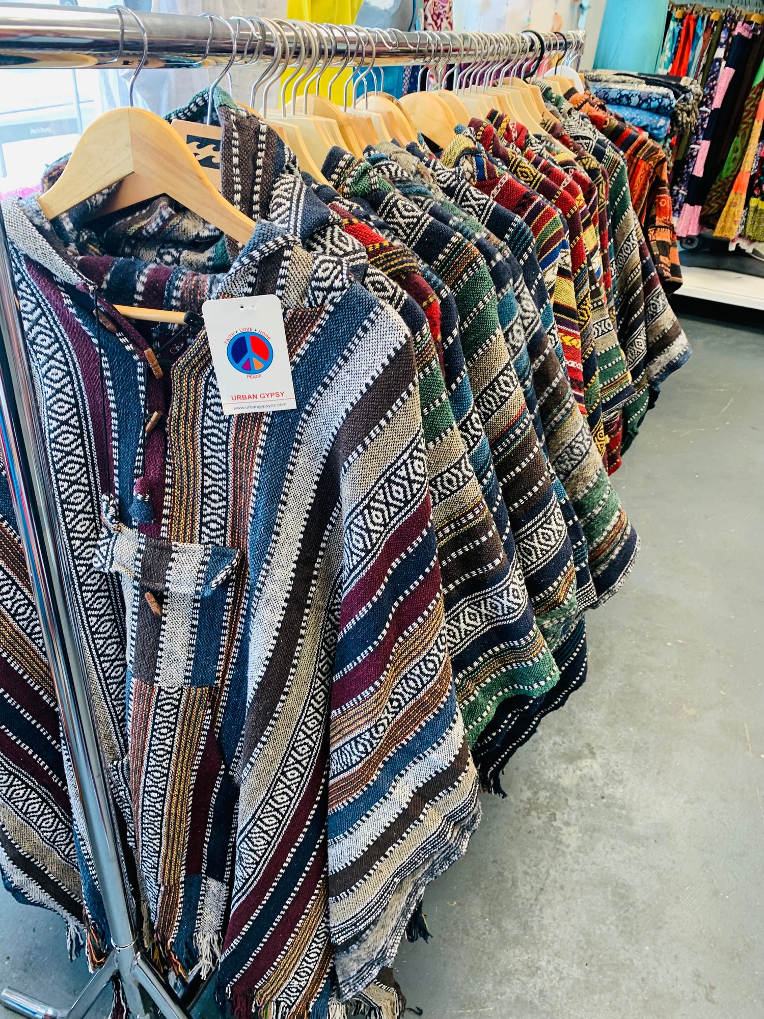Boho Mexican Ponchos and Hoodies