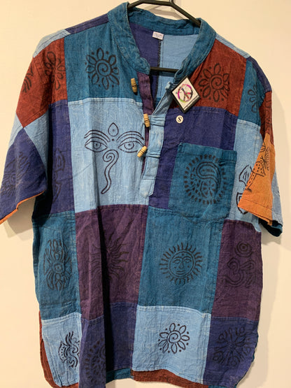Bohemian style handcrafted Kurta/ Shirt  # KURT4020
