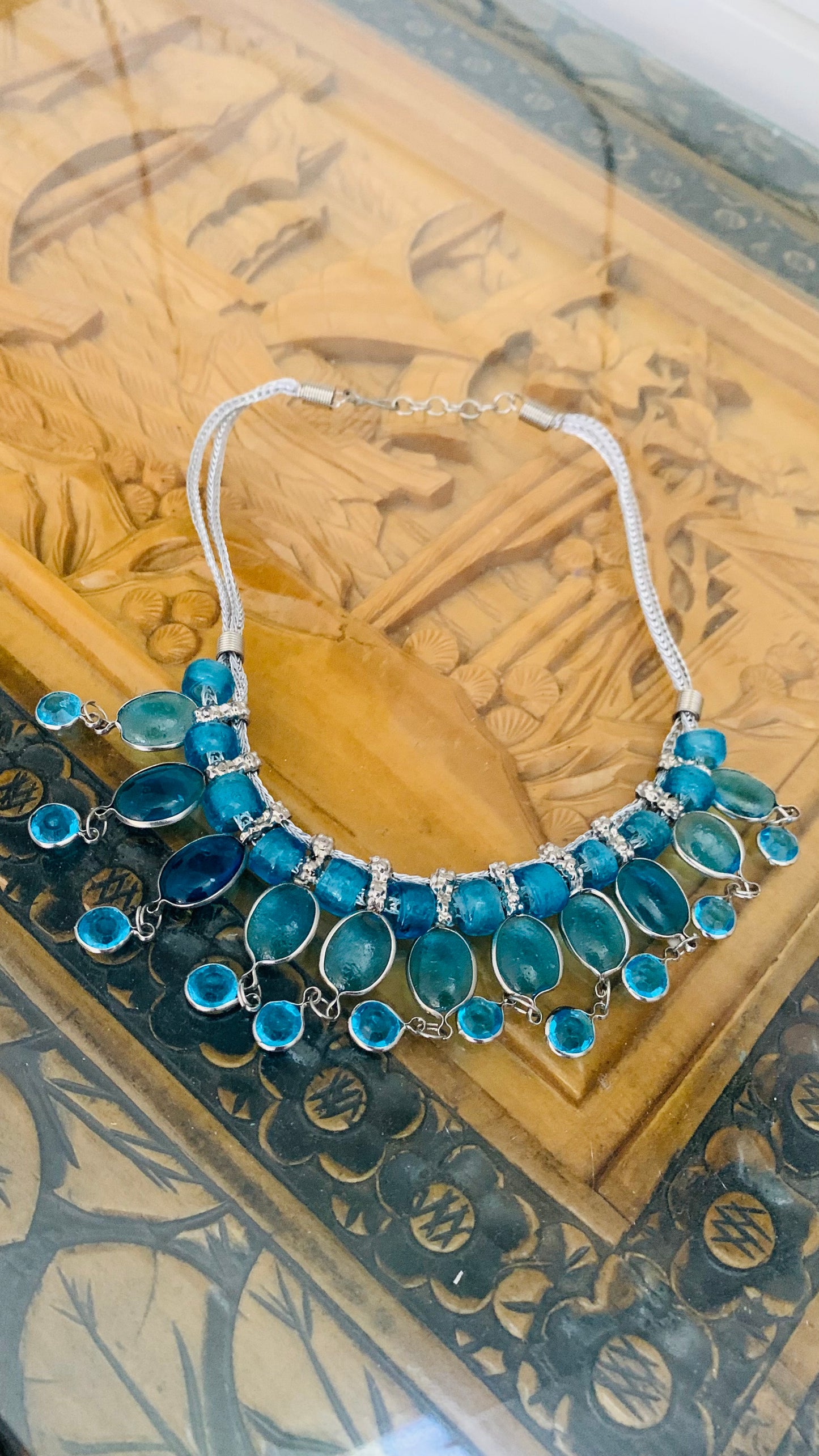 BOHEMIAN STYLE HANDCRAFTED BEADS NECKLACE # NECK2230