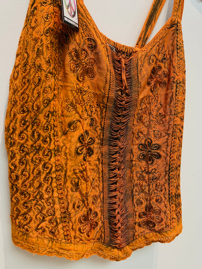 Bohemian Handcrafted Crop Top #CRTOP1006