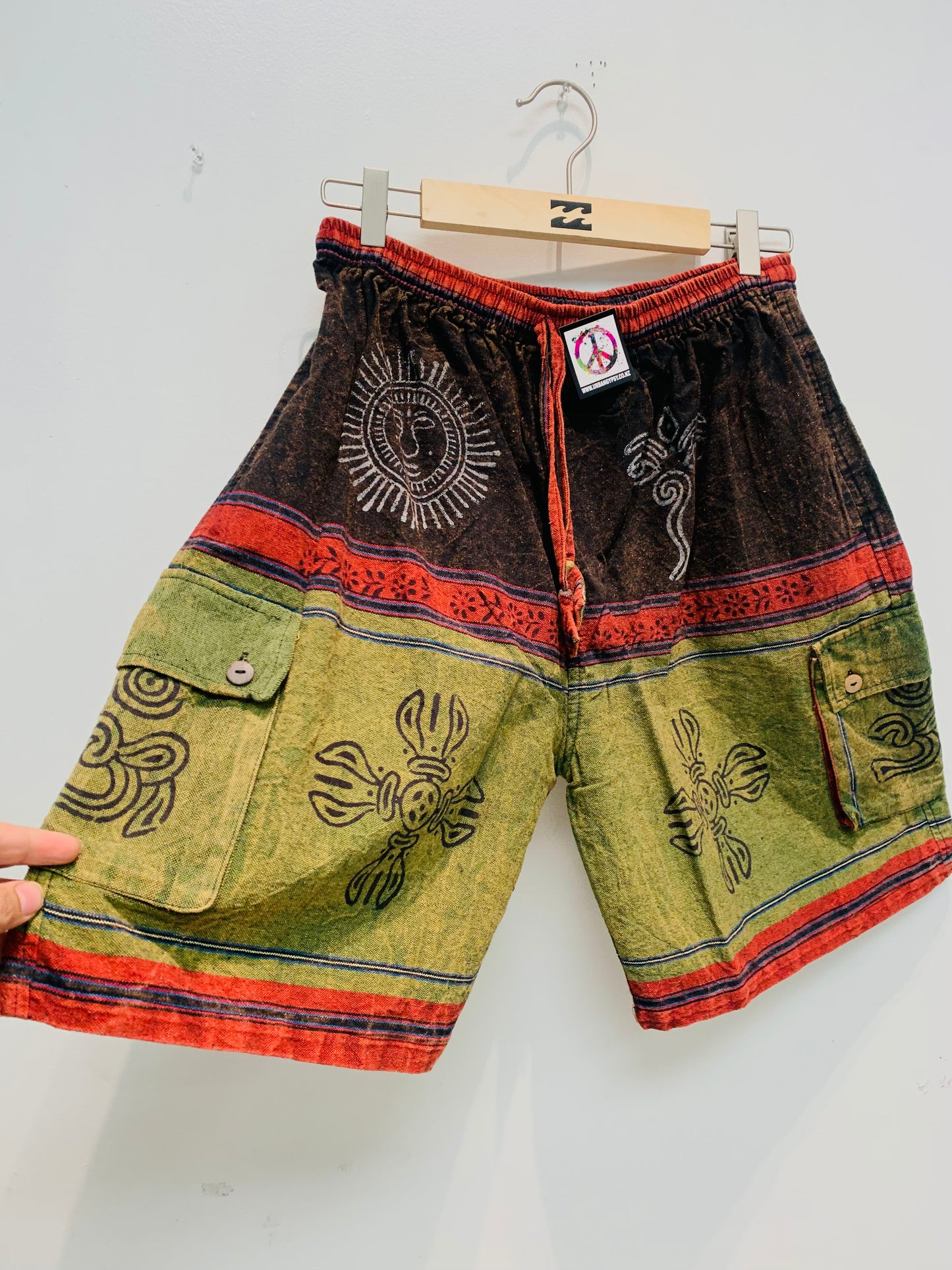 Bohemian Handcrafted Bermuda unisex shorts # SHO4417