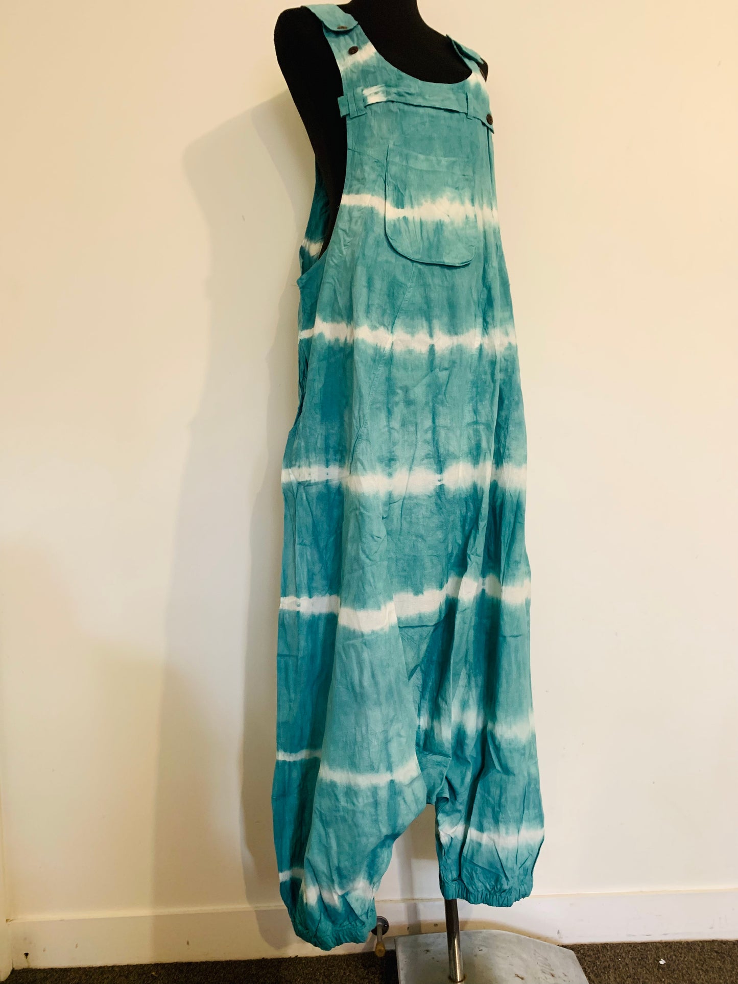 Bohemian Handcrafted Tie Dye Overalls/ Dungree #JUM137