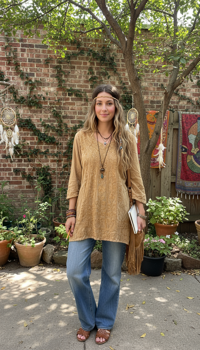 Bohemian handcrafted Top # TOP0024