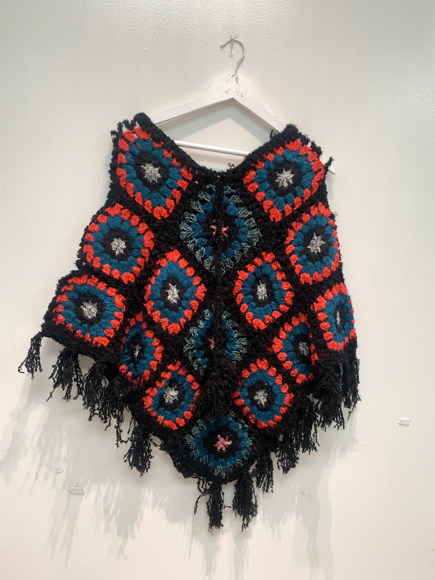 Boho handcrafted Crochet poncho #332273