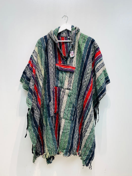 Boho handcrafted Hoodie UNISEX Gheri/ Dari poncho #665511