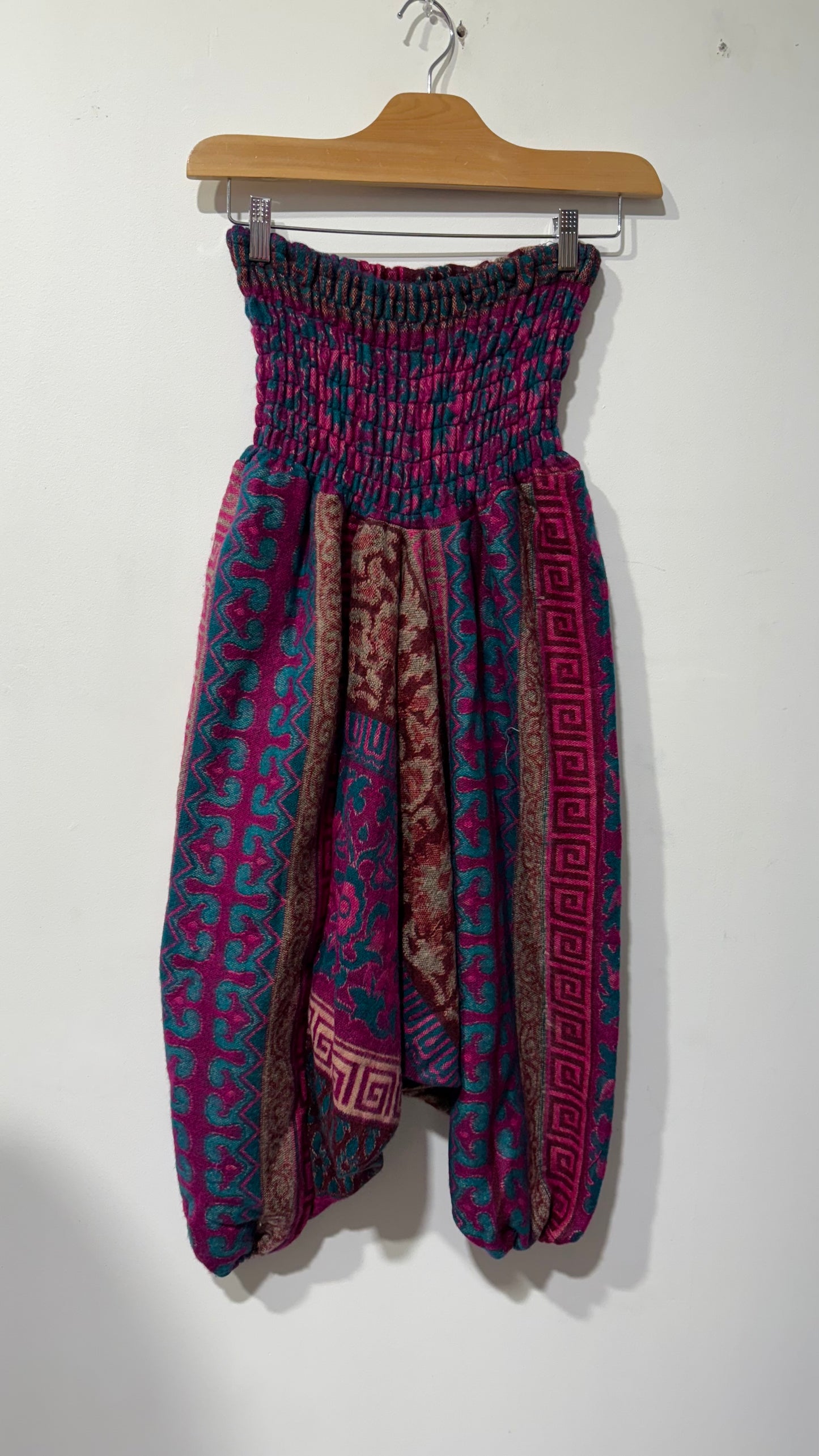 HANDCRAFTED WARM DROP CROTCH PANTS #WOOL21267