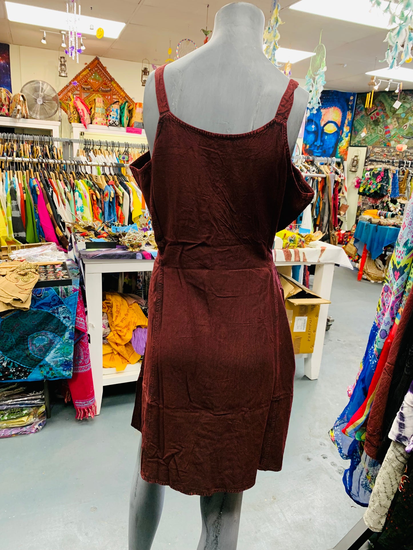 Bohemian style handcrafted Cotton Tunic dress # DRE237