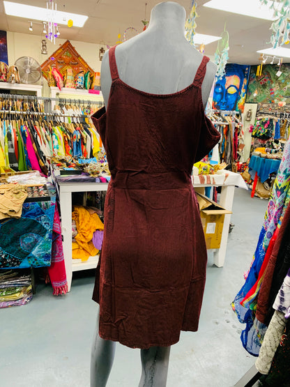 Bohemian style handcrafted Cotton Tunic dress # DRE237