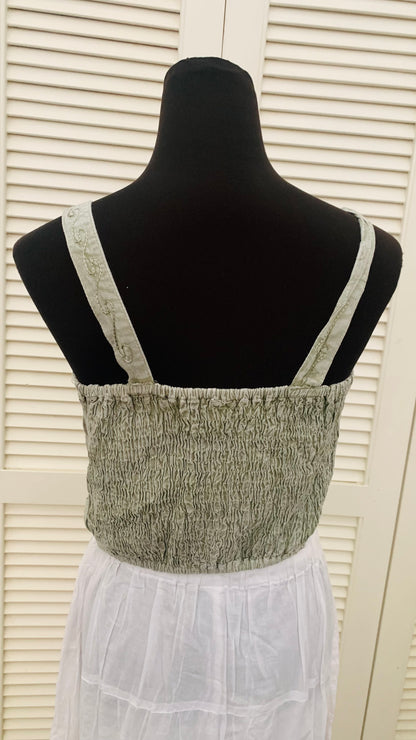 Bohemian Handcrafted Crop Top #CRTOP1006