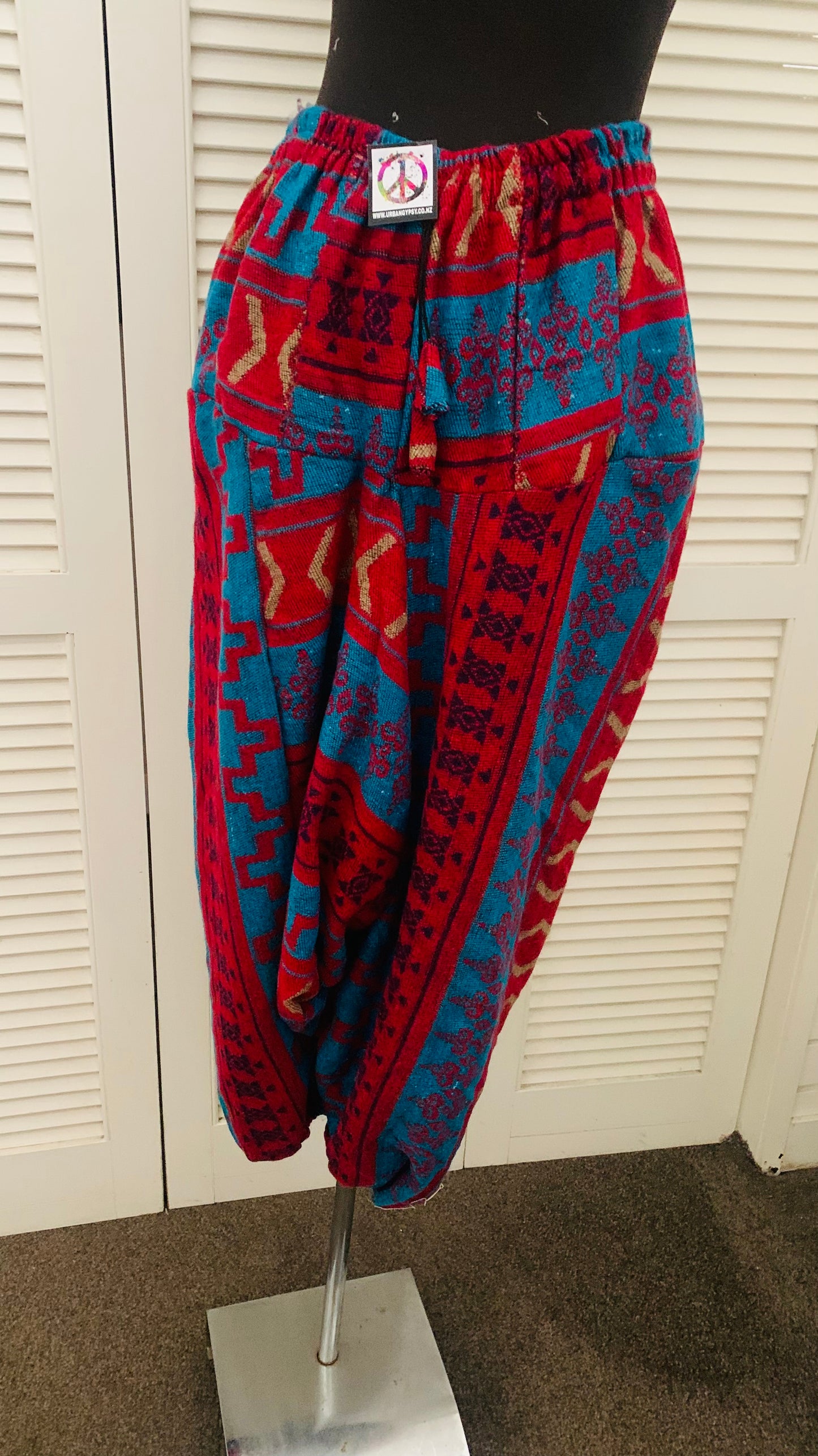 HANDCRAFTED WARM DROP CROTCH PANTS #WOOL40