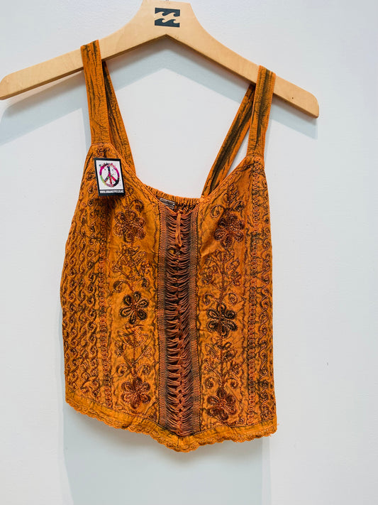 Bohemian Handcrafted Crop Top #CRTOP1006