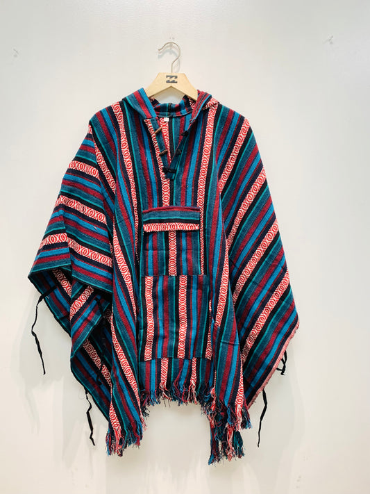 Boho handcrafted Hoodie UNISEX Gheri/ Dari poncho #665526