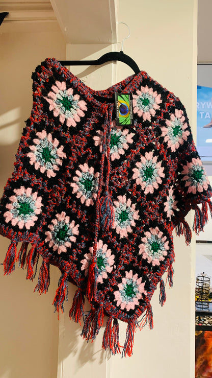 Handcrafted Crochet poncho #37