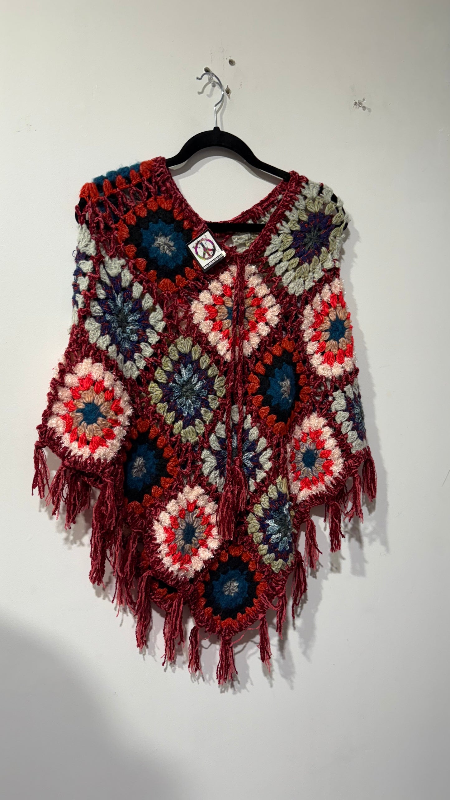 Handcrafted Crochet poncho #39