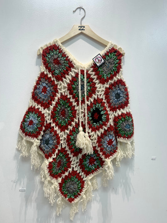 Boho handcrafted Crochet poncho #332271