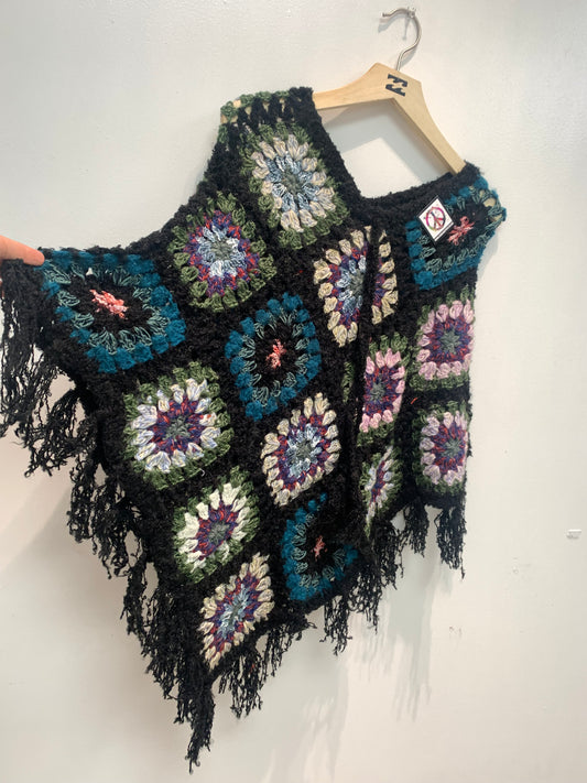 Boho handcrafted Crochet poncho #332270