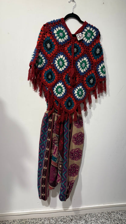 HANDCRAFTED WARM DROP CROTCH PANTS #WOOL21268