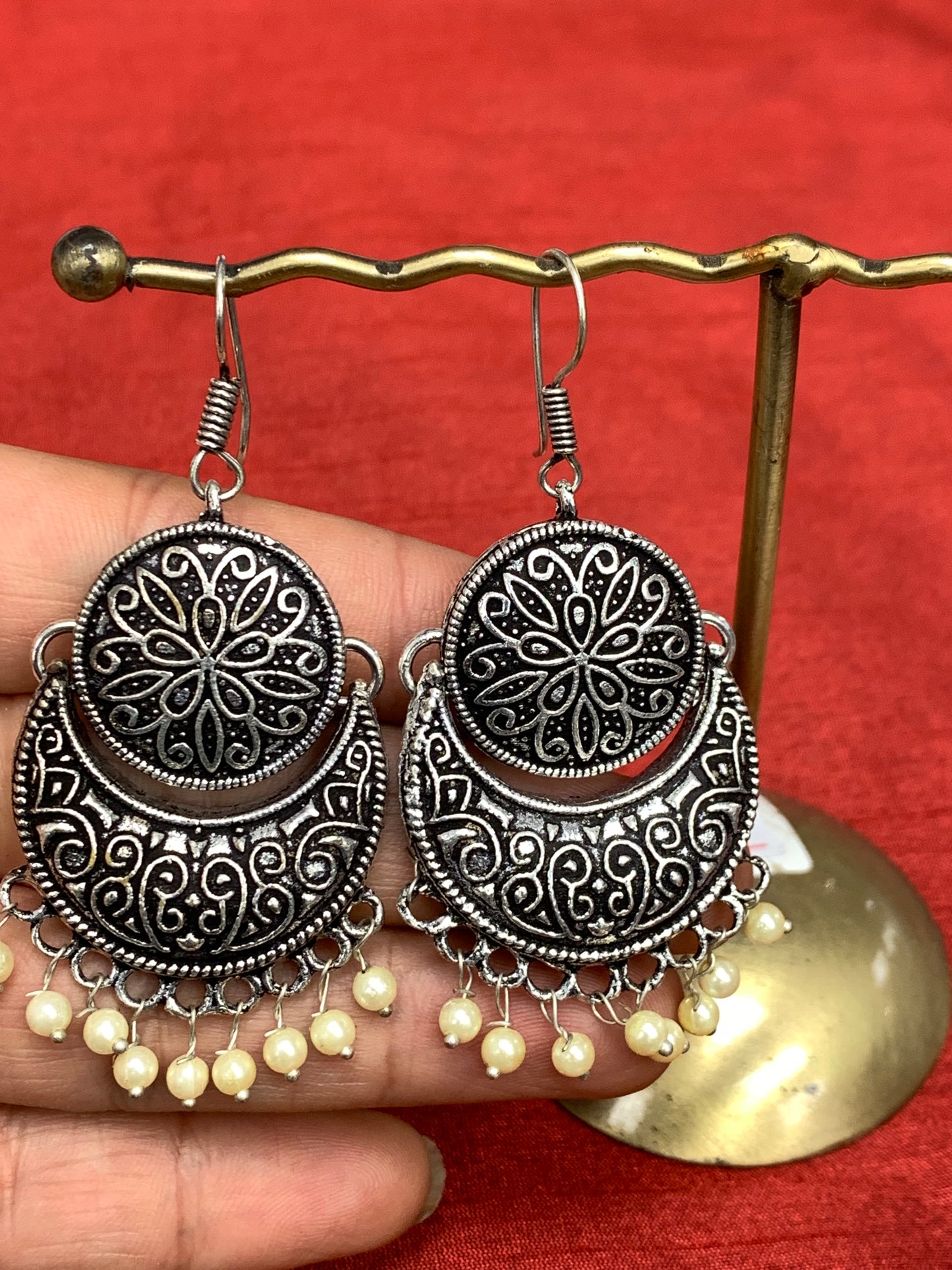 BOHEMIAN HANDCRAFTED  DANGLE EARRINGS #EAR152