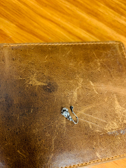 Bohemian handcrafted Clip-on Nose Pins/ Nose Rings  #833