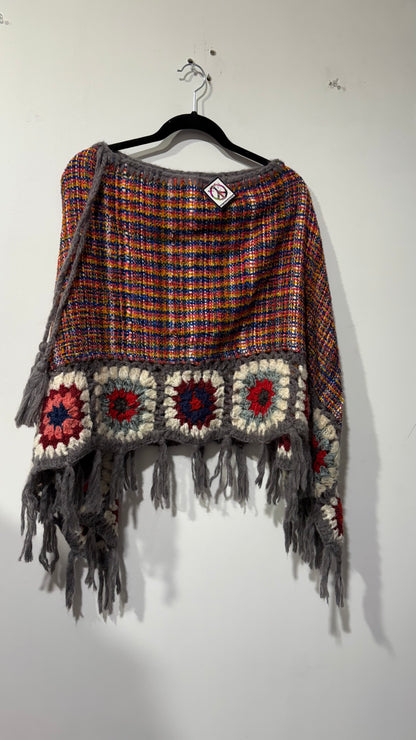 Handcrafted Crochet poncho #38