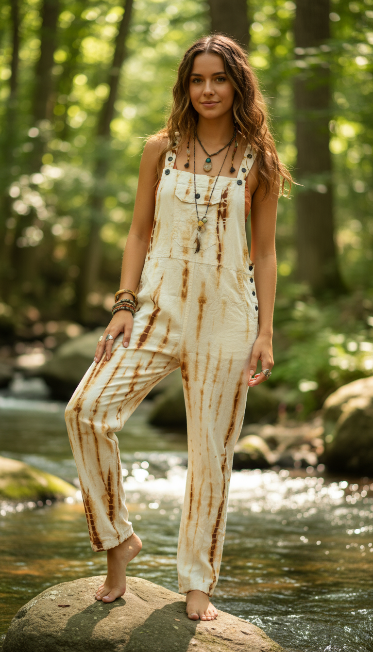 Bohemian Handcrafted Jumpsuits / Overalls/ Dangries #JUM0340