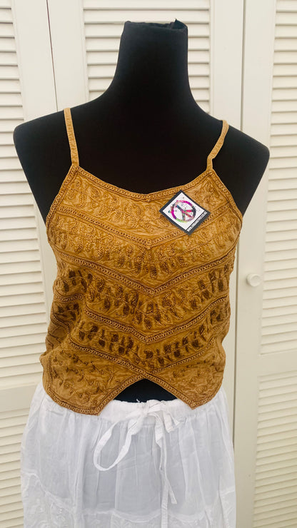 Bohemian Handcrafted Crop Top #CRTOP1002