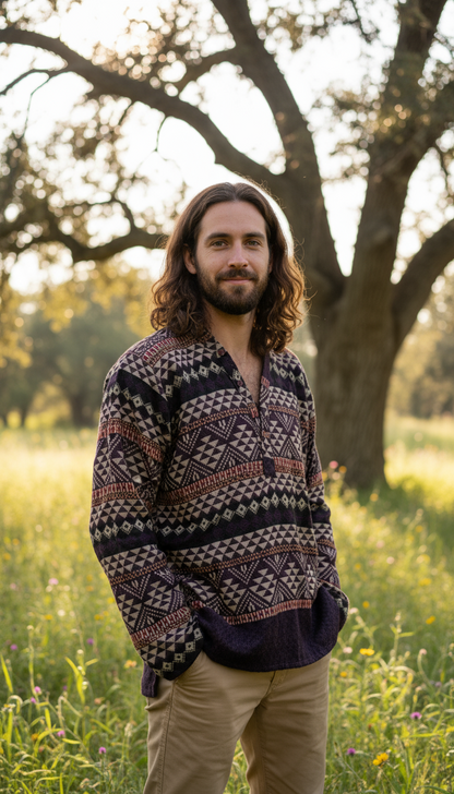 Handcrafted Unisex warm Kurta / Shirt # 75988