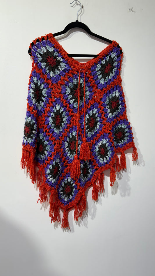 Handcrafted Crochet poncho #42