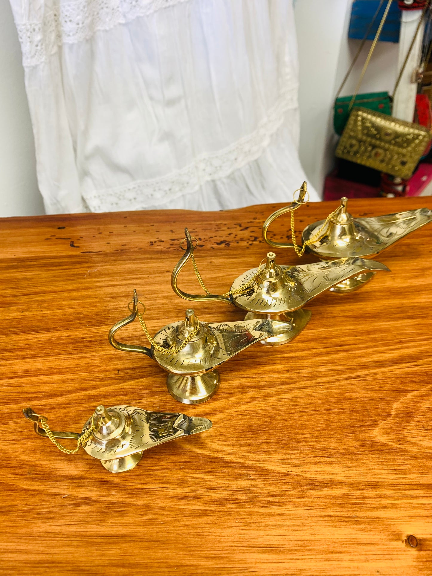 Bohemian style handcrafted Brass Magic Lamp # LAM922