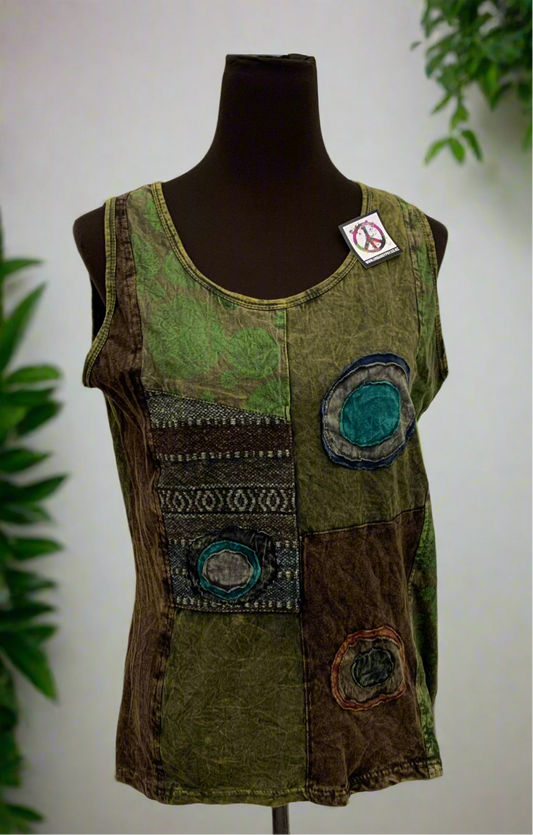 Bohemian style handcrafted tank Top #77614