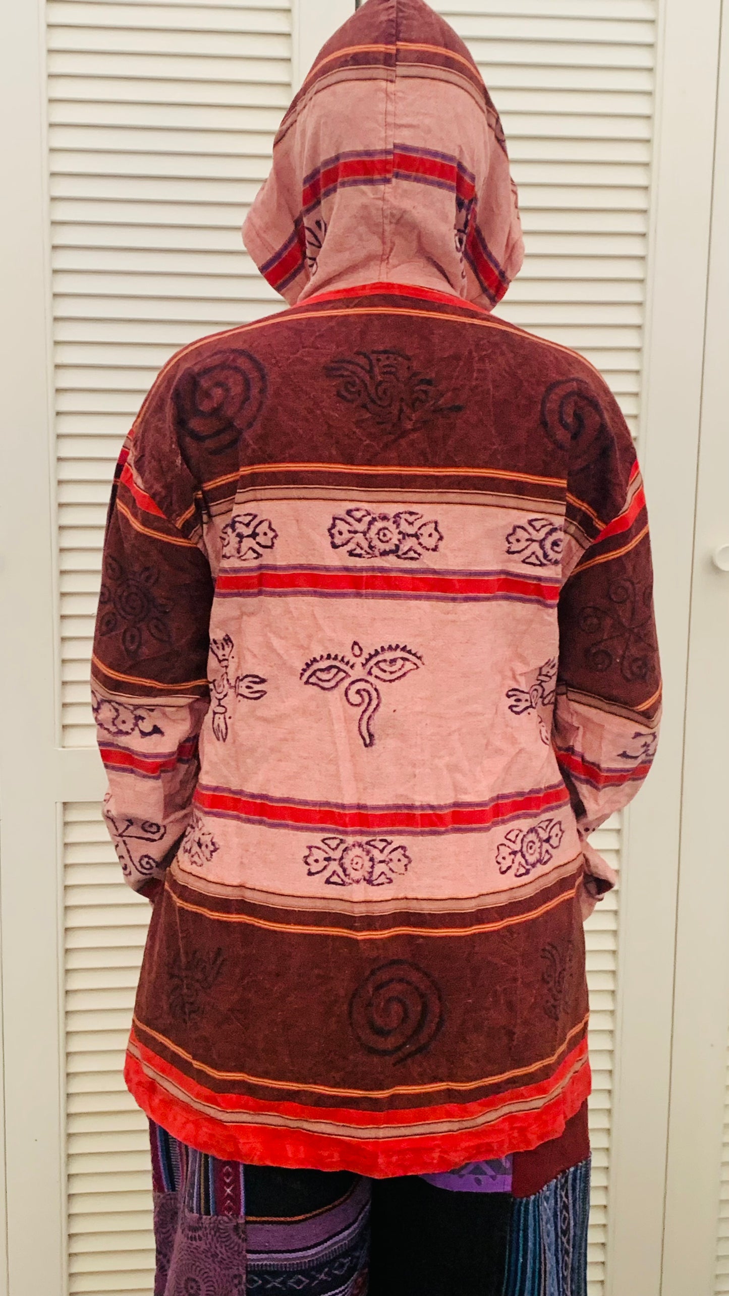 Handcrafted cotton Hoodie Kurta / Shirt # 75447