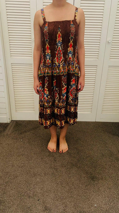 BOHEMIAN STYLE HANDCRAFTED DRESS #1255