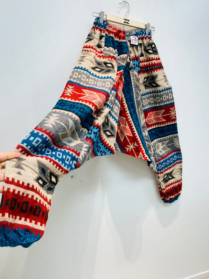 HANDCRAFTED WARM DROP CROTCH PANTS #WOOL25