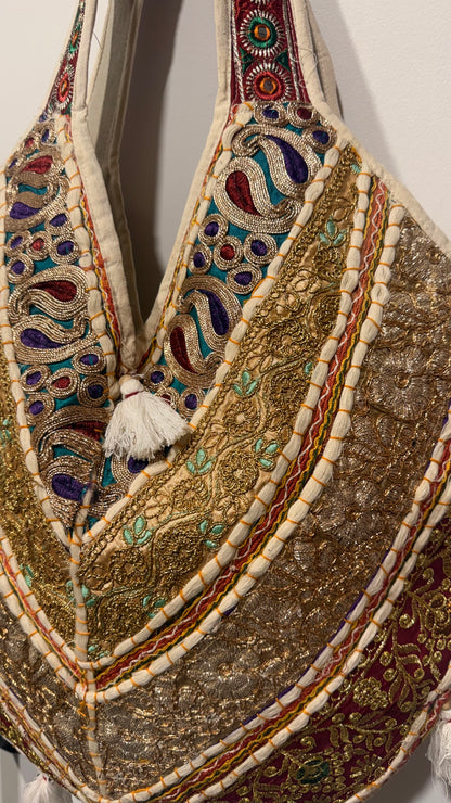 BOHEMIAN HANDCRAFTED TOTE BAG #7784