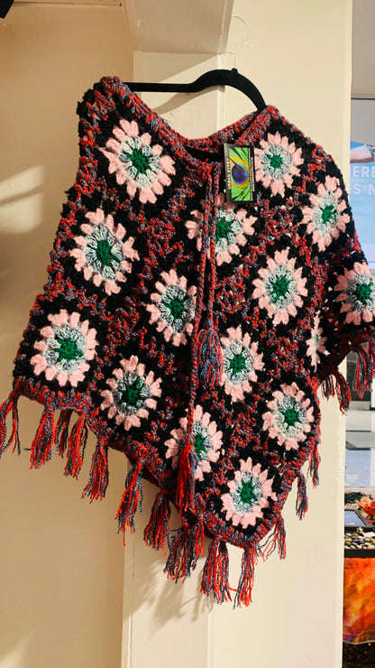 Handcrafted Crochet poncho #37