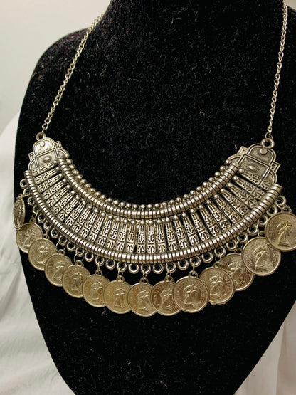BOHEMIAN STYLE HANDCRAFTED COINS NECKLACE #NECK54