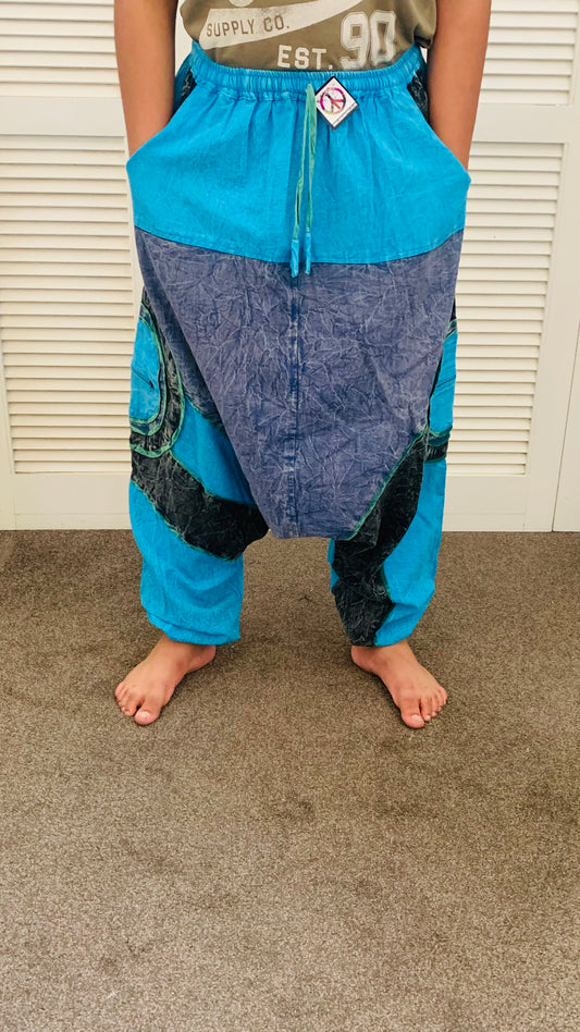 Bohemian Handcrafted Drop crotch Pants #STP279