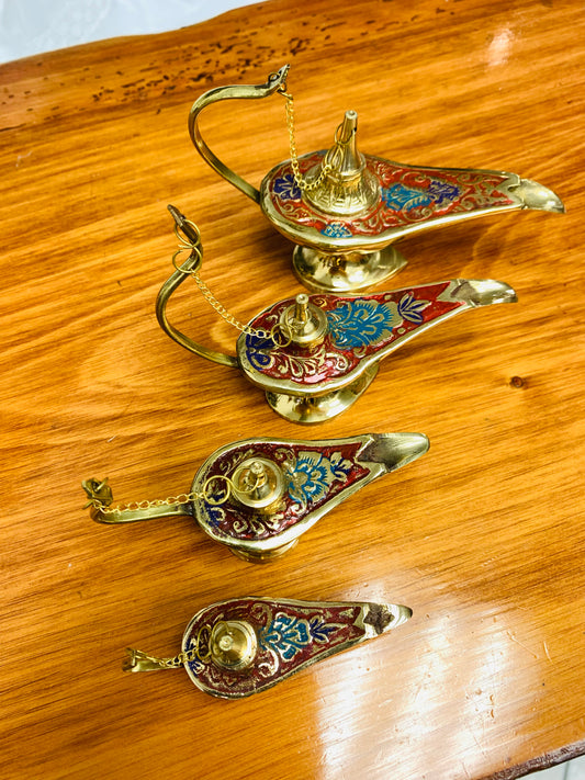 Bohemian style handcrafted Brass Magic Lamp # LAM921