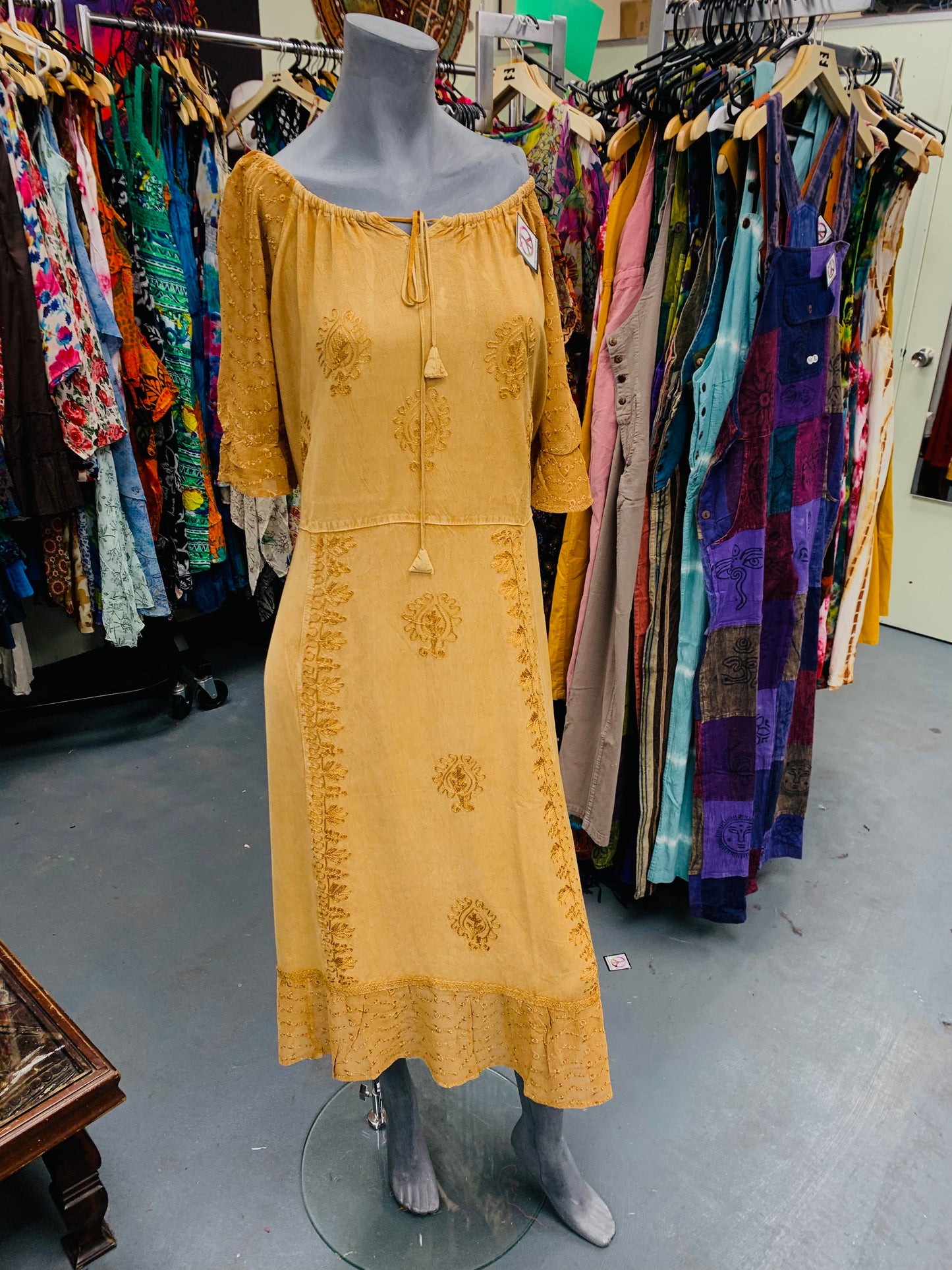 Bohemian handcrafted dress # DRE322